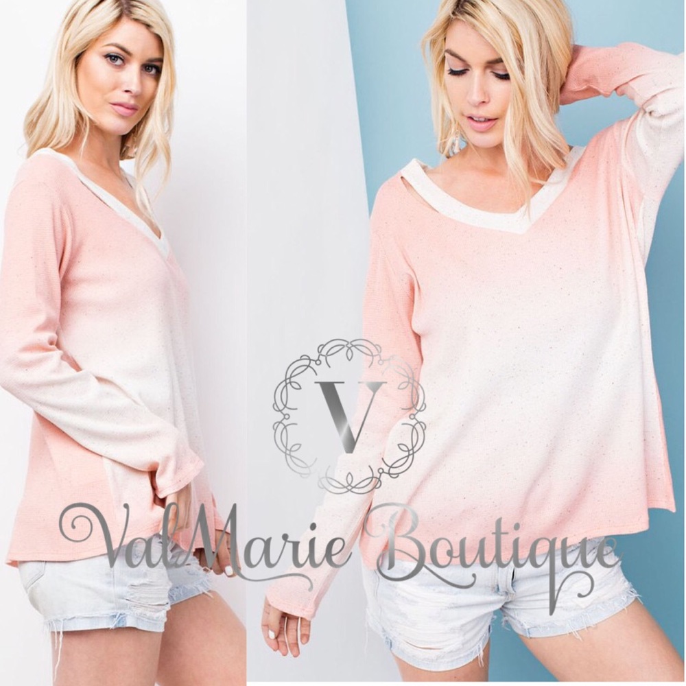 Coral Ombré Light Thermal Top